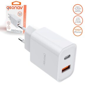 Geonav Carregador Universal Ultra Rápido Duo
